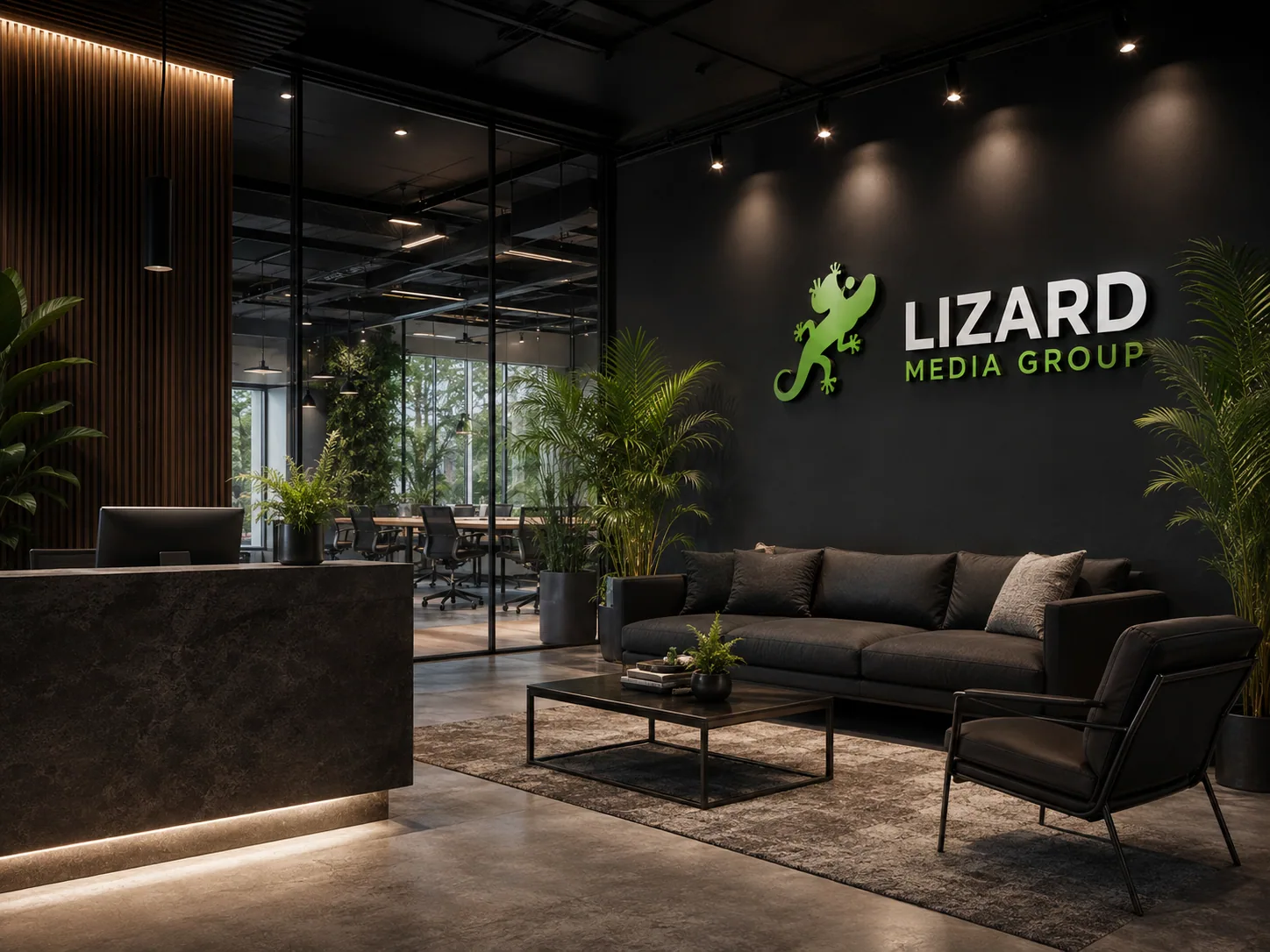 Modern Lizard Media Group reception and office