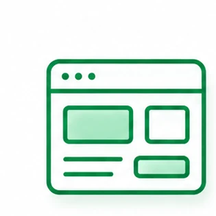 Landing pages and campaigns icon